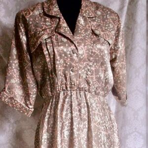 Vintage “Petite Perceptions” silk dress circa 60s